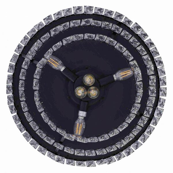 Beacon Lighting Ventilator de tavan cu lumină Fanaway Veil negru silențios, Negru, Camera de zi / sufragerie, Plastic