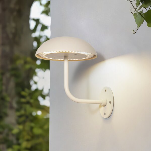 Arcchio LED reîncărcabilă lampă de masă Thenra, bej, suport perete, reglabil, Bej, Metal, Modern, Priză de perete top