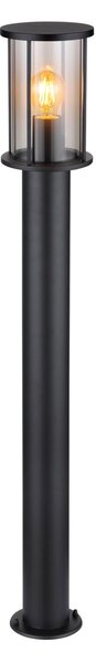 Globo Bornă luminoasă Gracey, înălțime 100 cm, negru, oțel inoxidabil, IP54, Negru, Oțel inoxidabil, Modern
