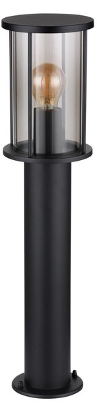 Globo Bornă luminoasă Gracey, înălțime 60 cm, negru, oțel inoxidabil, IP54, Negru, Oțel inoxidabil, Modern