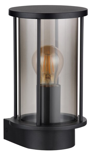 Globo Lampă de exterior Gracey, negru, oțel inoxidabil, IP54, E27, Negru, Oțel inoxidabil, Modern