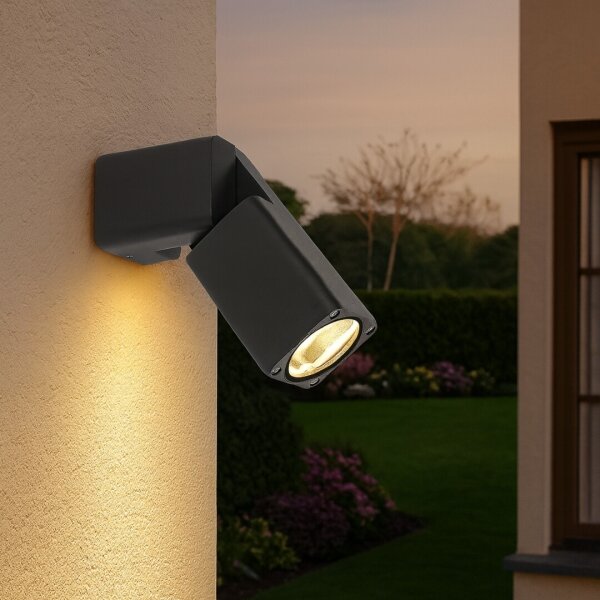 Rabalux 77193 - Aplica de perete pentru exterior GORDES, 1x GU10, 15 W, 230 V, IP65