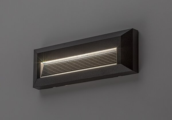 Rabalux 77189 - Lampă de perete LED pentru exterior KAVALA, 6W, 230V, IP65, neagră