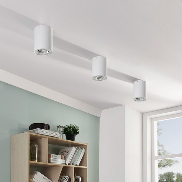 Arcchio Spot de plafon Jolina, rotund, alb, set 2, aluminiu, reglabil, Alb, Hol, Metal, Modern
