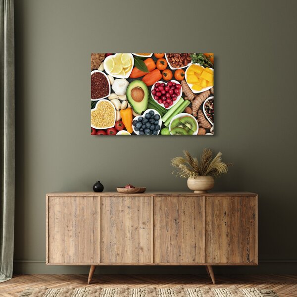 Tablou - Alimente sănătoase (90x60 cm)