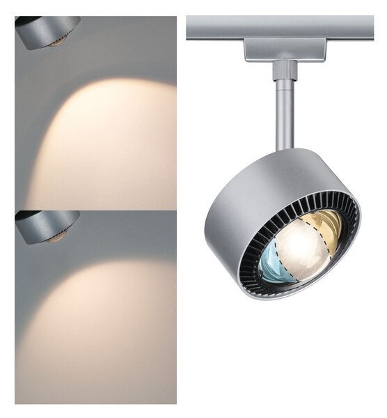 Paulmann URail Aldan Spot LED Aldan, crom mat, metal, CCT, Gri, Camera de zi / sufragerie, Metal, Modern