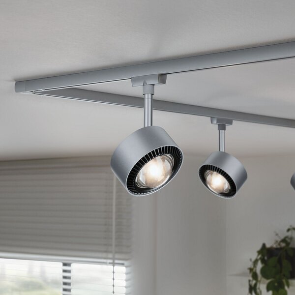 Paulmann URail Aldan Spot LED Aldan, crom mat, metal, CCT, Gri, Camera de zi / sufragerie, Metal, Modern