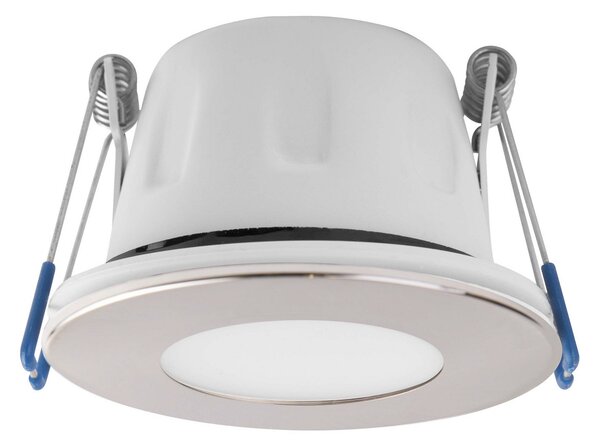 MEGAMAN LED spot de încastrat Tego Slim, pachet 10, 4.000 K, nichel, reglabil, Metalic, Hol, Aluminiu