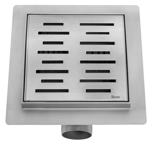 Rigola dus REA LINE 150x150 Nickel Brush
