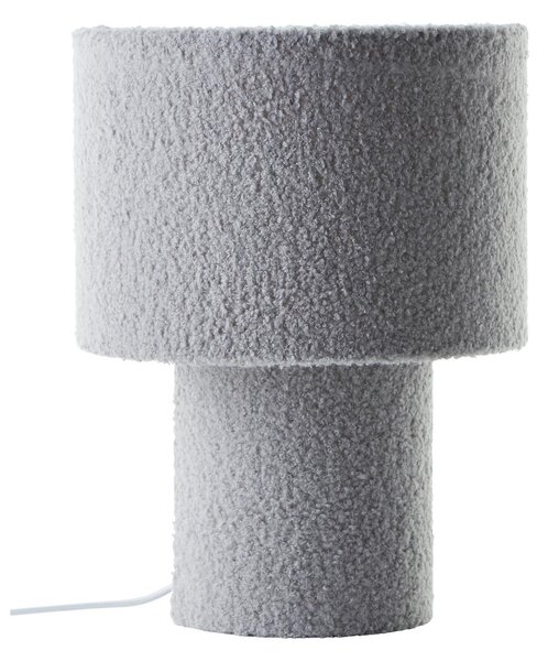 Brilliant Lampă de masă Teddy, albastru, înălțime 30 cm, material textil/metal, Albastru, Camera de zi / sufragerie, Țesătură / Textil, Modern