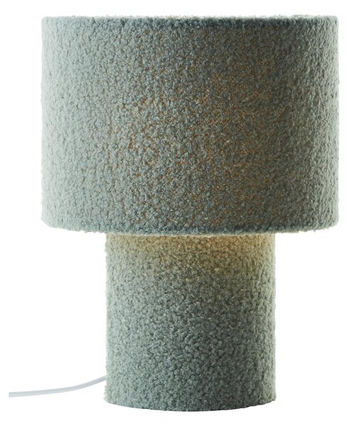 Brilliant Lampă de masă Teddy, verde, înălțime 30 cm, textil/metal, Verde, Camera de zi / sufragerie, Țesătură / Textil, Modern
