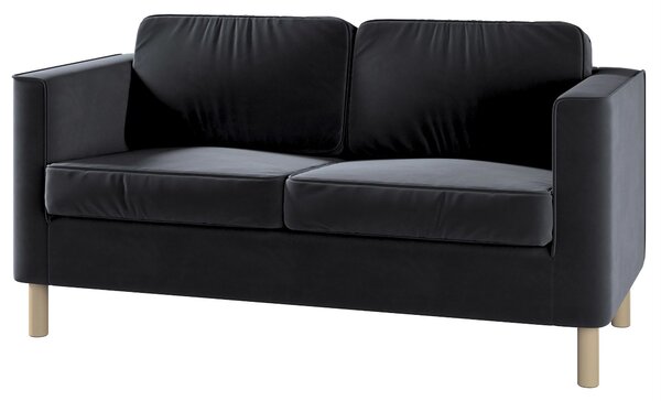 Huse canapea 2 locuri Pärup culoare negru Țesătură gloss, catifea