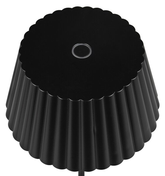 Reality Leuchten Suarez Lampă de masă LED reîncărcabilă, negru, înălțime 39 cm, metal, reglabil, Negru, Metal, Modern