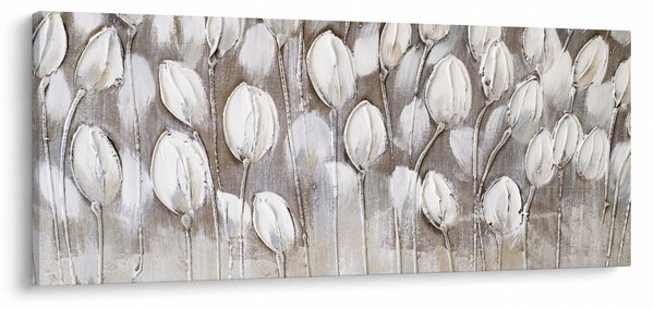 Tablou - Lalele structurate (120x50 cm)