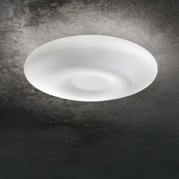 IDEAL LUX Ideal Lux Glory, sticlă opală, Ø 60 cm, reglabil, Alb, Hol, Sticlă, Modern