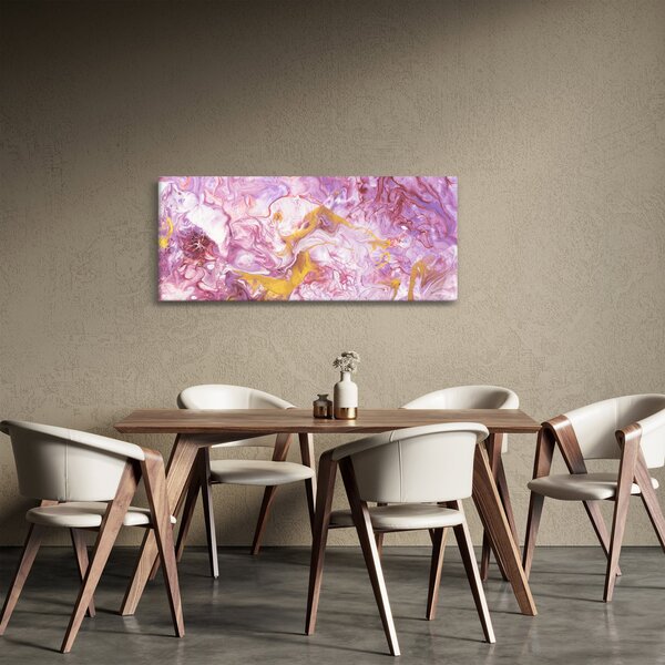 Tablou - Abstract roz (120x50 cm)