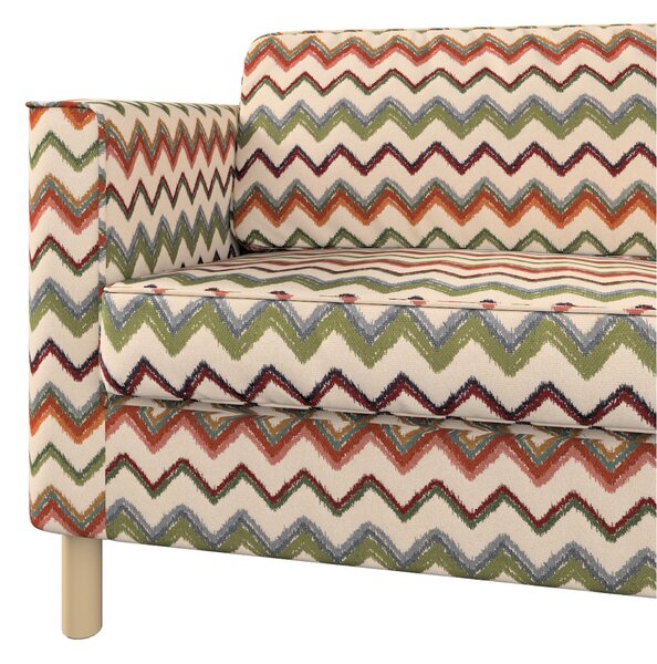 Huse canapea 2 locuri Pärup culoare multicolor Țesătură împletitură, cu model
