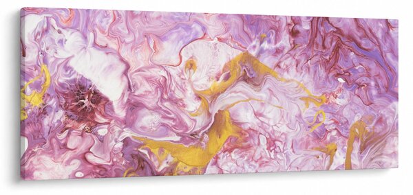 Tablou - Abstract roz (120x50 cm)