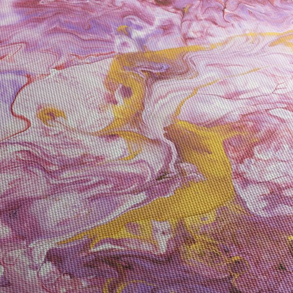 Tablou - Abstract roz (cu ceas) (90x30 cm)