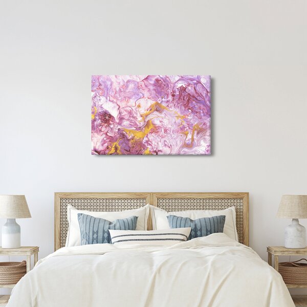 Tablou - Abstract roz (90x60 cm)