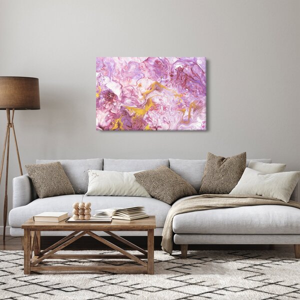 Tablou - Abstract roz (90x60 cm)