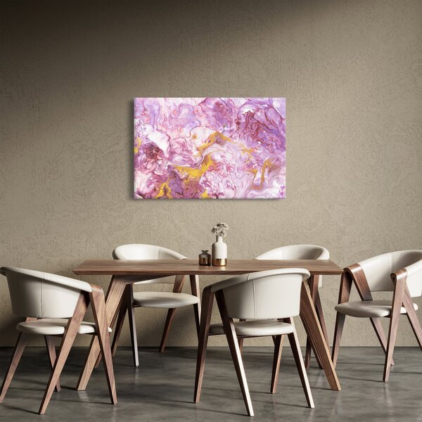 Tablou - Abstract roz (90x60 cm)