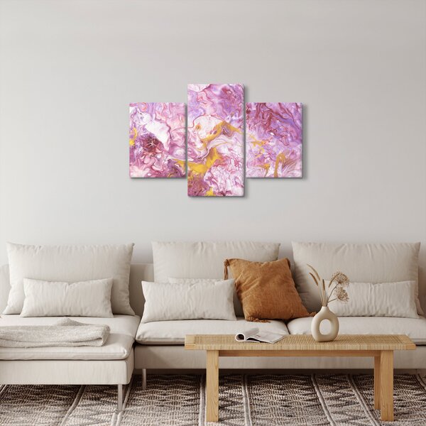 Tablou - Abstract roz (90x60 cm)