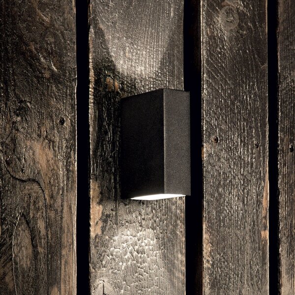 Ideallux Ideal Lux Aplică de exterior Tetris-2, antracit, aluminiu, Negru, Aluminiu, Modern, Priză de perete sus / jos