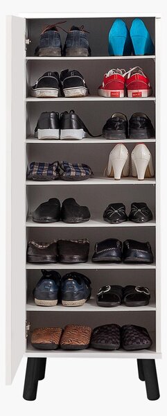 Pantofar Beside 36 (alb + negru). 1094650