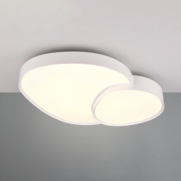 Trio Lighting Plafonieră cu LED Rise, alb, 77 x 63 cm, CCT, reglabilă, reglabil, Alb, Camera de zi / sufragerie, Metal, Modern