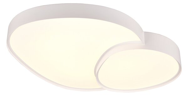 Trio Lighting Plafonieră cu LED Rise, alb, 77 x 63 cm, CCT, reglabilă, reglabil, Alb, Camera de zi / sufragerie, Metal, Modern