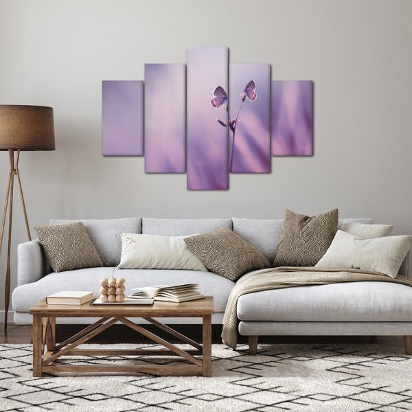 Tablou - Fluturi mov (150x105 cm)