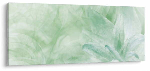 Tablou - Floare verde (120x50 cm)