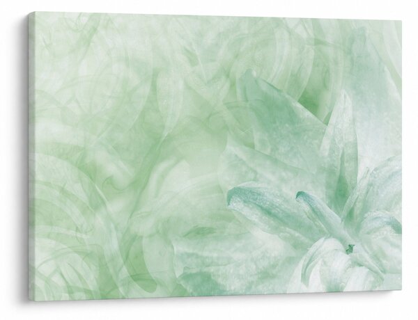 Tablou - Floare verde (70x50 cm)
