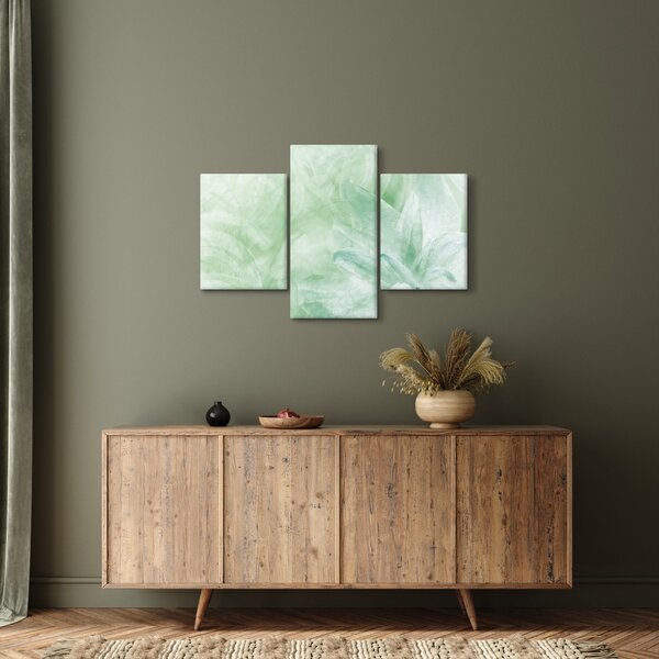 Tablou - Floare verde (90x60 cm)