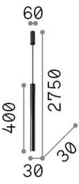 IDEAL LUX Ideal Lux Lampă suspendată cu LED Ultrathin Round 40 cm negru DALI, reglabil, Negru, Camera de zi / sufragerie, Metal, Modern