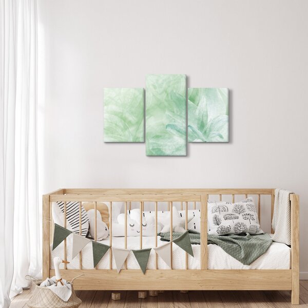 Tablou - Floare verde (90x60 cm)