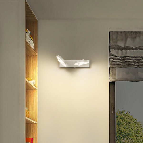 LEDVANCE Spot de plafon cu LED-uri Saturn, CCT, 2 lumini, lung, alb, Alb, Camera de zi / sufragerie, Plastic