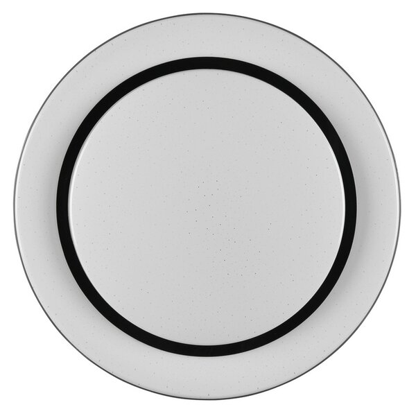 Reality Leuchten Plafonieră cu LED Atria, Ø 38 cm, negru, plastic, CCT, reglabil, Negru, Camera de zi / sufragerie, Plastic, Modern