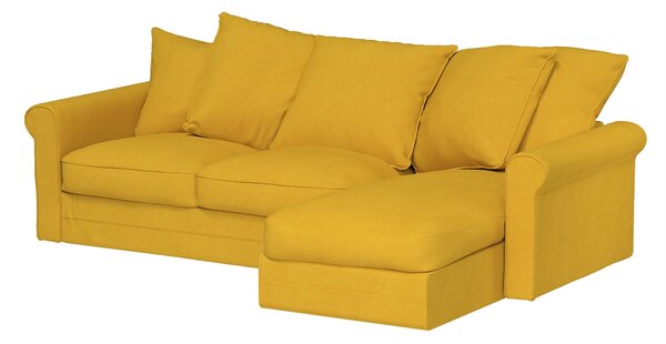 Grönlid chaise longue capac secțional culoare galben Țesătură împletitură