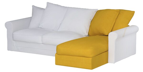 Grönlid chaise longue capac secțional culoare galben Țesătură împletitură