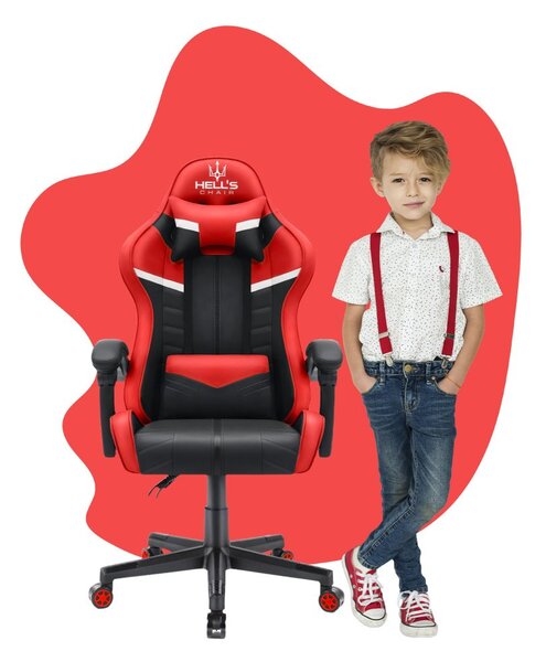 Scaun de gaming pentru copii HC - 1004 roșu