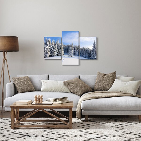 Tablou - Iarna in pădure (90x60 cm)