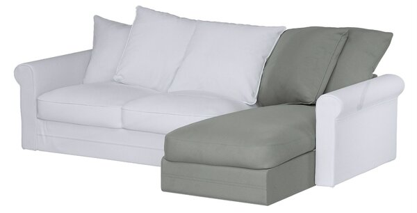 Grönlid chaise longue capac secțional culoare gri Țesătură gloss, catifea