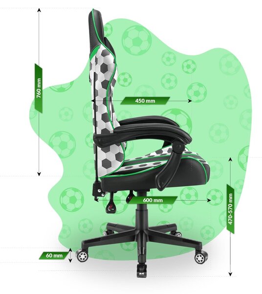 Scaun gaming pentru copii HC - 1005 HERO Fotbal