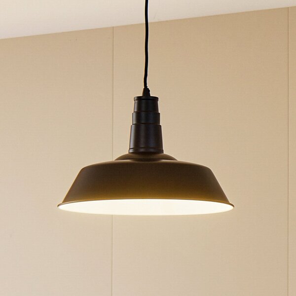 Lindby Lampă suspendată Laylan, alb/negru, Ø 36 cm, metal, reglabil, Negru, Camera de zi / sufragerie, Metal, Modern