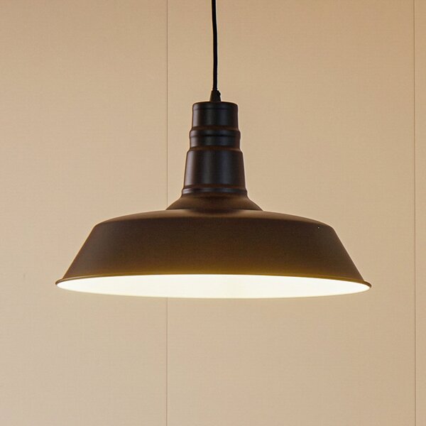Lindby Lampă suspendată Laylan, alb/negru, Ø 46 cm, metal, reglabil, Negru, Camera de zi / sufragerie, Metal, Modern