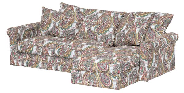 Grönlid chaise longue capac secțional culoare multicolor Țesătură împletitură, cu model