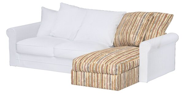 Grönlid chaise longue capac secțional culoare bej Țesătură împletitură, cu model