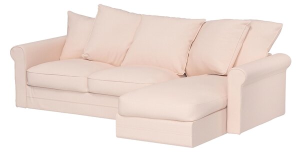 Grönlid chaise longue capac secțional culoare roz Țesătură împletitură
